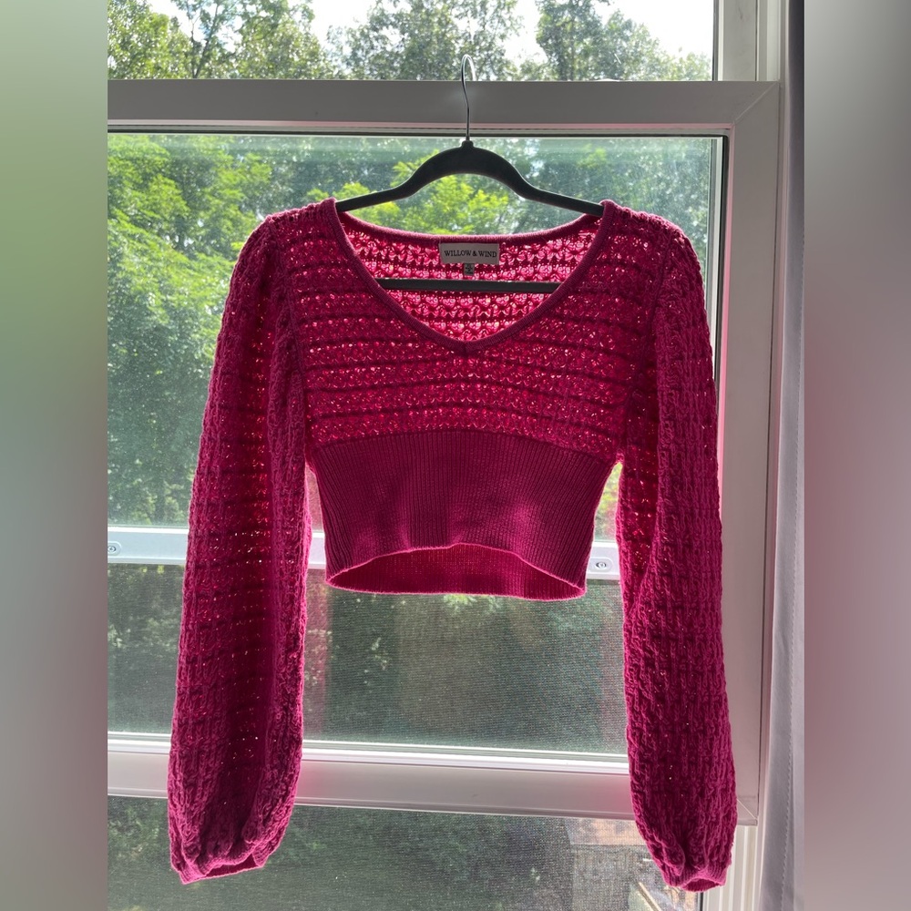 Xs crochet knitted sweater